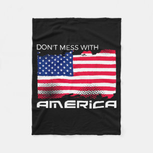 USA patriotisch - amerikanische Flagge Freiheit - Fleecedecke