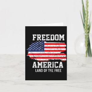 USA patriotisch - amerikanische Flagge Freiheit - Karte