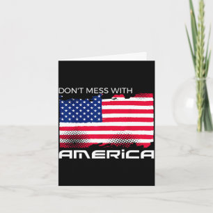 USA patriotisch - amerikanische Flagge Freiheit - Karte