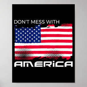 USA patriotisch - amerikanische Flagge Freiheit - Poster