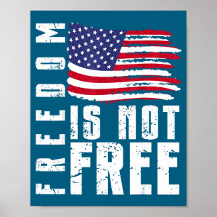 USA patriotisch - amerikanische Flagge Freiheit -  Poster