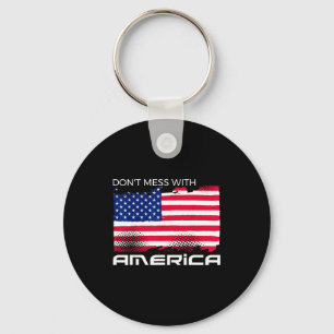 USA patriotisch - amerikanische Flagge Freiheit - Schlüsselanhänger