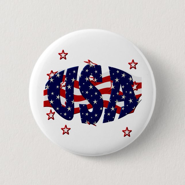 USA-Patriotisch Button (Vorderseite)