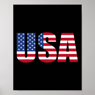 USA Patriotisch für Frauen Mädchen Kinder Männer  Poster