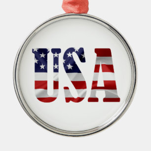 USA Patriotisch Ornament Aus Metall