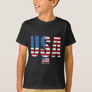 USA patriotische amerikanische Flagge 4. Juli Amer T-Shirt