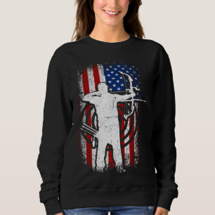 USA Patriotische amerikanische Flagge 4. Juli Boge Sweatshirt