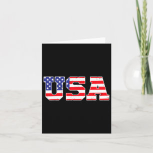 USA - Patriotische amerikanische Flagge 4. Juli Karte