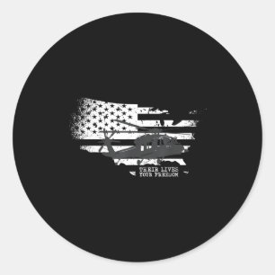 USA Patriotische Amerikanische Flagge Freiheit Runder Aufkleber