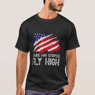 USA Patriotische Amerikanische Flagge Freiheits Gr T-Shirt