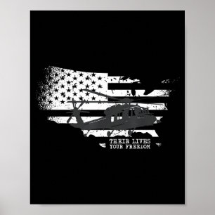 USA Patriotische Amerikanische Flagge Freiheitsill Poster