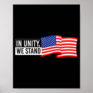 USA Patriotische Amerikanische Flagge Freiheitsill Poster