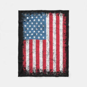 USA Patriotische Amerikanische Flagge Für Männer F Fleecedecke