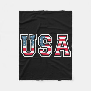 USA Patriotische Amerikanische Flagge Für Männer F Fleecedecke