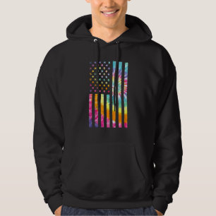 USA Patriotische amerikanische Flagge für Männer F Hoodie