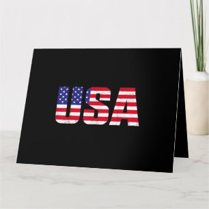 USA Patriotische Amerikanische Flagge Für Männer F Karte