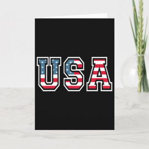 USA Patriotische Amerikanische Flagge Für Männer F Karte