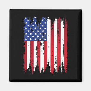USA Patriotische amerikanische Flagge für Männer F Magnet