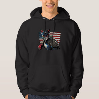 USA Patriotische Amerikanische Flagge Katze 4. Jul Hoodie