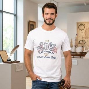 USA Patriotische Flaggen Liberty Bell Vintage Anni T-Shirt