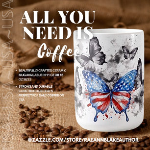 USA Patriotische Keramik Tasse
