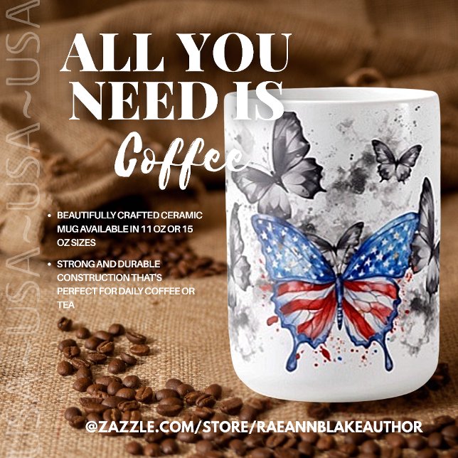 USA Patriotische Keramik Tasse (Von Creator hochgeladen)