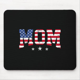 Usa Patriotische Mutter Muttertag Amerikanische Fl Mousepad