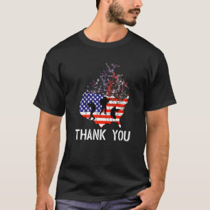 USA Patriotischer Amerikaner Danke Stolz Veteran T-Shirt