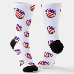 USA Patriotischer Fußball Sport Socken