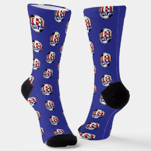USA Patriotischer FUSSBALL Sport Socken