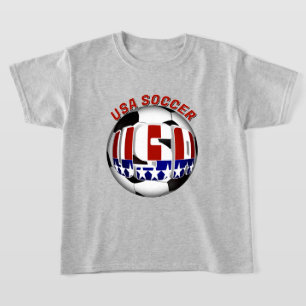 USA Patriotischer FUSSBALL Sport T-Shirt