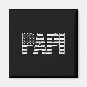 Usa Patriotischer Papi Vatertag Amerikanische Flag Magnet