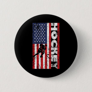 Usa Patriotischer Spieler 4. Juli Amerikanische Fl Button
