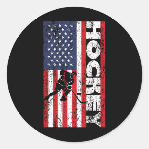 Usa Patriotischer Spieler 4. Juli Amerikanische Fl Runder Aufkleber