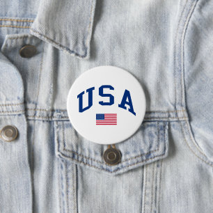 USA Patriotischer Unabhängigkeitstag Amerikanische Button