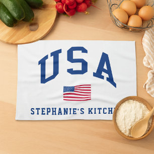 USA Patriotischer Unabhängigkeitstag Amerikanische Geschirrtuch