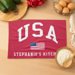 USA Patriotischer Unabhängigkeitstag Amerikanische Geschirrtuch