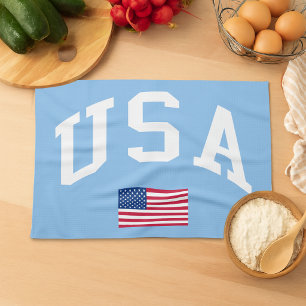 USA Patriotischer Unabhängigkeitstag Amerikanische Geschirrtuch
