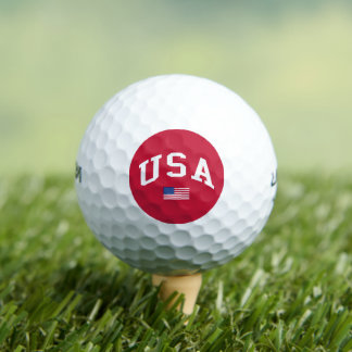 USA Patriotischer Unabhängigkeitstag Amerikanische Golfball