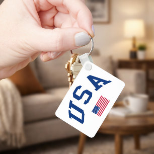 USA Patriotischer Unabhängigkeitstag Amerikanische Schlüsselanhänger