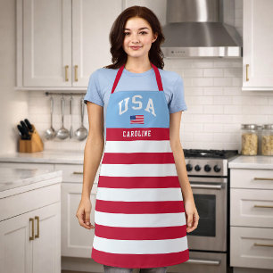 USA Patriotischer Unabhängigkeitstag Amerikanische Schürze