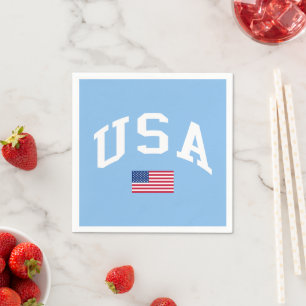 USA Patriotischer Unabhängigkeitstag Amerikanische Serviette
