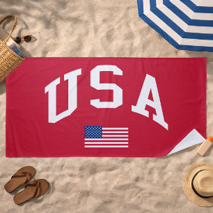 USA Patriotischer Unabhängigkeitstag Amerikanische Strandtuch