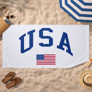 USA Patriotischer Unabhängigkeitstag Amerikanische Strandtuch