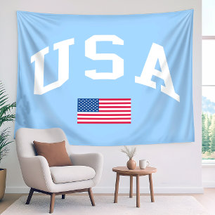 USA Patriotischer Unabhängigkeitstag Amerikanische Wandteppich