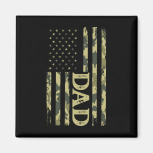 Usa Patriotischer Vater Vatertag Amerikanische Fla Magnet