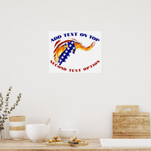 USA Patriotisches BMX / DIRT BIKING Poster