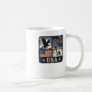 USA-patriotisches Design mit Adler Kaffeetasse