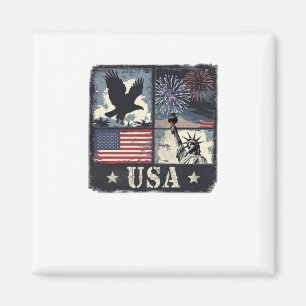 USA-patriotisches Design mit Adler Magnet