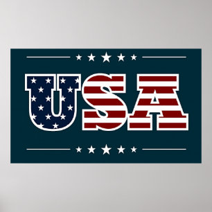 USA, patriotisches Design, Poster
